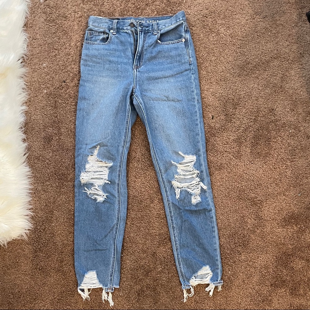 American eagle mom jeans high rise
